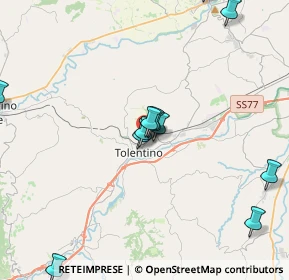 Mappa Via Pasubio, 62029 Tolentino MC, Italia (4.68846)