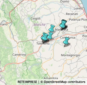 Mappa Viale Trento e Trieste, 62029 Tolentino MC, Italia (10.68333)