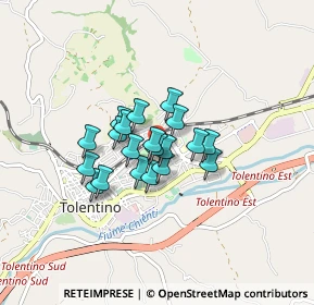 Mappa Via Raffaello Sanzio, 62029 Tolentino MC, Italia (0.55)