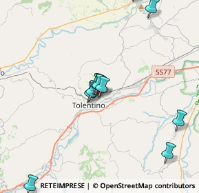 Mappa Via Raffaello Sanzio, 62029 Tolentino MC, Italia (4.71615)