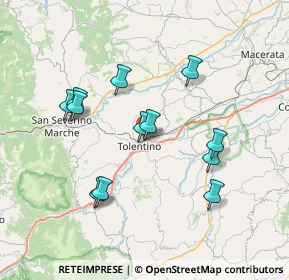 Mappa Viale Labastide Murat, 62029 Tolentino MC, Italia (7.1275)