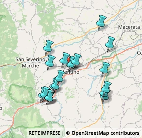 Mappa Viale Labastide Murat, 62029 Tolentino MC, Italia (7.1055)