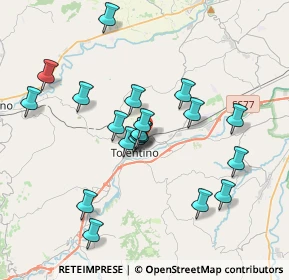 Mappa Viale Labastide Murat, 62029 Tolentino MC, Italia (3.5395)