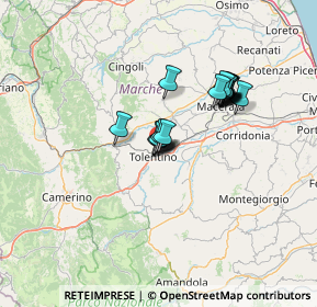 Mappa Piazza Togliatti, 62029 Tolentino MC, Italia (10.41105)