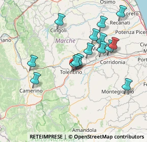 Mappa Via Nazionale, 62029 Tolentino MC, Italia (14.53067)