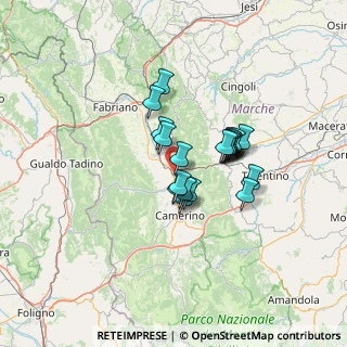 Mappa Via Enrico Mattei, 62022 Castelraimondo MC, Italia (9.7165)