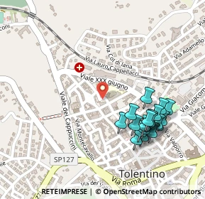 Mappa Via Antonio Gramsci, 62029 Tolentino MC, Italia (0.2725)