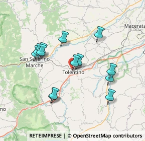 Mappa Via Antonio Gramsci, 62029 Tolentino MC, Italia (7.15769)