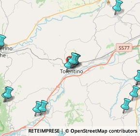 Mappa Via Antonio Gramsci, 62029 Tolentino MC, Italia (6.28941)