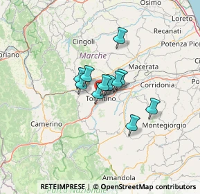 Mappa Via Antonio Gramsci, 62029 Tolentino MC, Italia (7.75727)