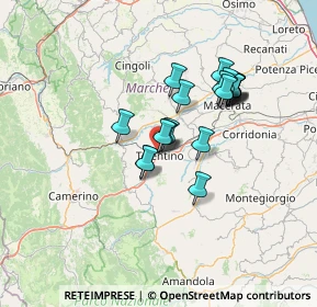 Mappa Via Antonio Gramsci, 62029 Tolentino MC, Italia (11.415)