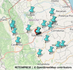 Mappa Via Antonio Gramsci, 62029 Tolentino MC, Italia (14.366)