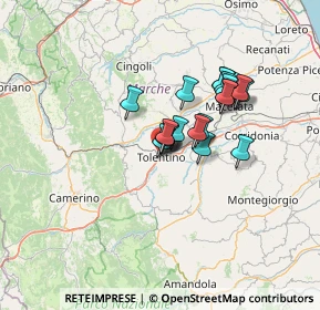 Mappa Via Antonio Gramsci, 62029 Tolentino MC, Italia (10.194)