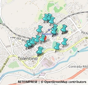Mappa Via Francesco Ferranti, 62029 Tolentino MC, Italia (0.345)