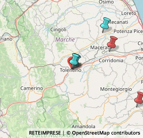 Mappa Via Francesco Ferranti, 62029 Tolentino MC, Italia (29.23417)