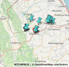 Mappa Via Francesco Ferranti, 62029 Tolentino MC, Italia (10.79833)