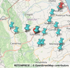 Mappa Piazzale Europa, 62029 Tolentino MC, Italia (15.69944)