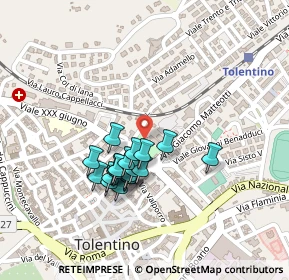 Mappa Piazzale Europa, 62029 Tolentino MC, Italia (0.187)