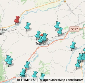 Mappa Viale XXX Giugno, 62029 Tolentino MC, Italia (5.576)
