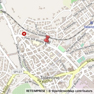 Mappa Via Albino Caselli, 18, 62029 Tolentino, Macerata (Marche)