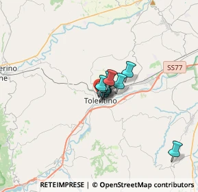 Mappa Via Albino Caselli, 62029 Tolentino MC, Italia (1.36909)