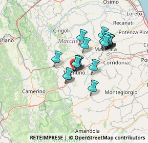 Mappa Via Albino Caselli, 62029 Tolentino MC, Italia (11.375)