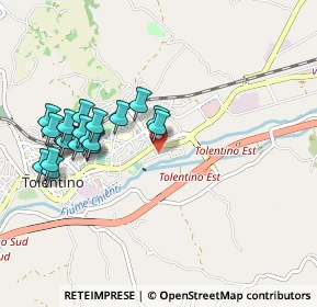 Mappa Via Willy Weber, 62029 Tolentino MC, Italia (1.0315)