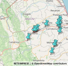 Mappa Via Ugo Sposetti, 62029 Tolentino MC, Italia (16.58923)