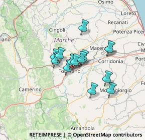 Mappa Via Ugo Sposetti, 62029 Tolentino MC, Italia (9.845)