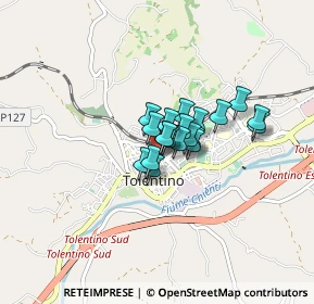 Mappa Via Manfredi Gravina, 62029 Tolentino MC, Italia (0.4405)