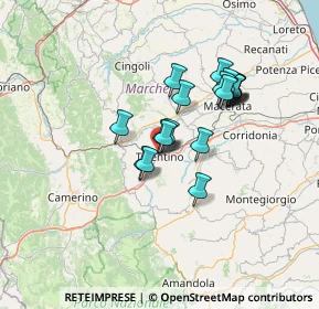 Mappa Via Manfredi Gravina, 62029 Tolentino MC, Italia (11.3045)