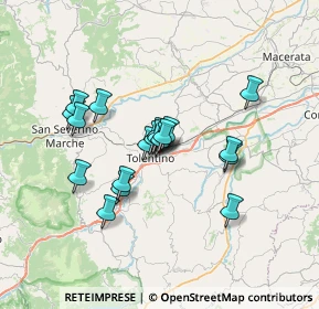 Mappa Via Giuseppe Romita, 62029 Tolentino MC, Italia (5.56474)
