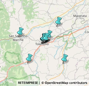 Mappa Via Giuseppe Romita, 62029 Tolentino MC, Italia (3.58917)