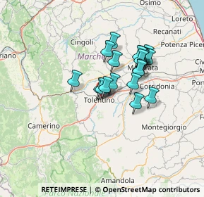 Mappa Via Giuseppe Romita, 62029 Tolentino MC, Italia (10.5965)