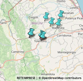 Mappa Via Giuseppe Romita, 62029 Tolentino MC, Italia (8.63091)