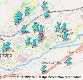 Mappa Via Giuseppe Romita, 62029 Tolentino MC, Italia (0.5605)