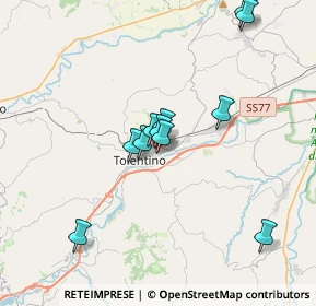 Mappa Via Giuseppe Romita, 62029 Tolentino MC, Italia (3.29636)