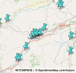 Mappa Via Giuseppe Romita, 62029 Tolentino MC, Italia (5.441)