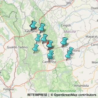 Mappa Località Piani di Potenza, 62022 Gagliole MC, Italia (10.89765)