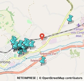 Mappa Contrada Pace Un.3 Parco Comm.le Oasi, 62029 Tolentino MC, Italia (1.2135)