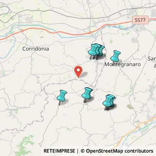Mappa Via Campiglia Bassa, 62015 Monte San giusto MC, Italia (3.66615)