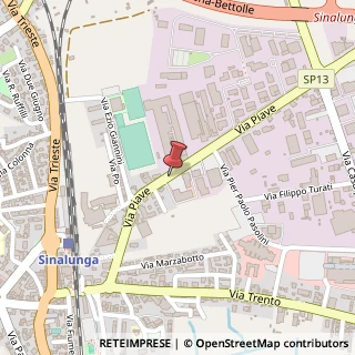 Mappa Via Piave,  43, 53048 Sinalunga, Siena (Toscana)