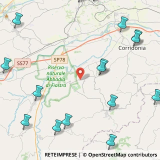 Mappa SP della Collina, 62014 Petriolo MC, Italia (7.2875)