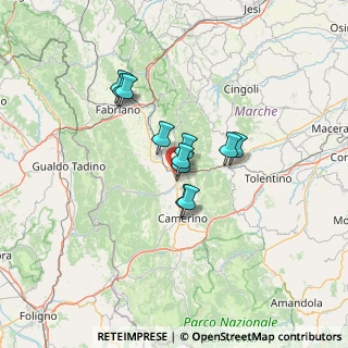 Mappa Località Feggiani, 62022 Castelraimondo MC, Italia (9.38545)