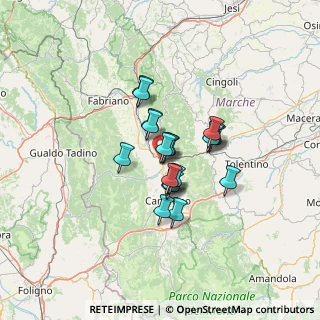Mappa Località Feggiani, 62022 Castelraimondo MC, Italia (9.12)