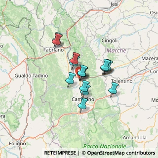 Mappa Località Feggiani, 62022 Castelraimondo MC, Italia (9.37563)