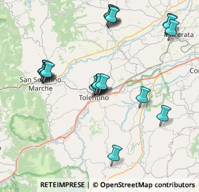 Mappa Viale Giovanni XXIII, 62029 Tolentino MC, Italia (8.4245)