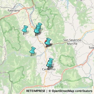 Mappa Via Potenza, 62022 Castelraimondo MC, Italia (6.18273)
