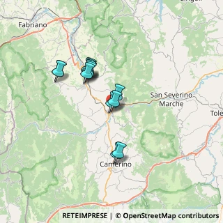 Mappa Via Potenza, 62022 Castelraimondo MC, Italia (5.90923)