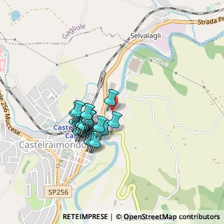 Mappa Via Potenza, 62022 Castelraimondo MC, Italia (0.3705)